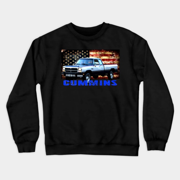 DODGE RAM FIRST GEN CUMMINS DIESEL Crewneck Sweatshirt by Cult Classics